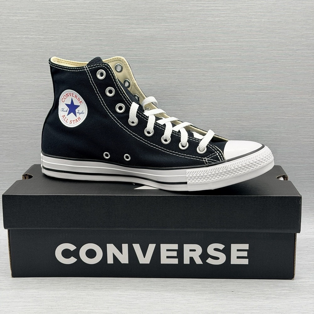 Converse Chuck Taylor All Star Men's 9.5 Black High Top Sneakers Women's 11.5